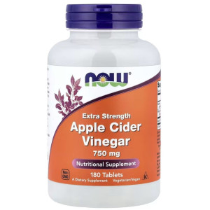 NOW Foods Apple Cider Vinegar Extra Strength - 180 tabletek
