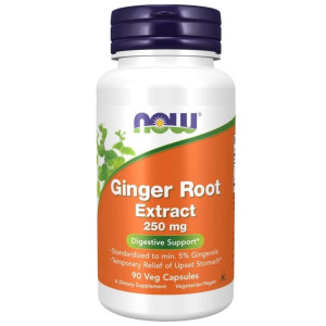 NOW Foods Ginger Extract 250 mg - 90 kapsułek