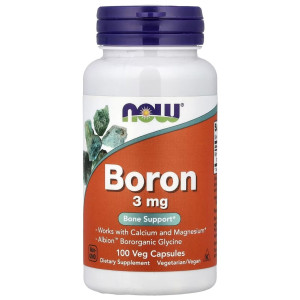 NOW Foods Bor 3 mg - 100 kapsułek