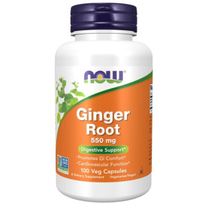 NOW Foods Imbir (Ginger) 550 mg - 100 kapsułek