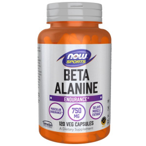 NOW Foods Beta-Alanina 750 mg - 120 kapsułek