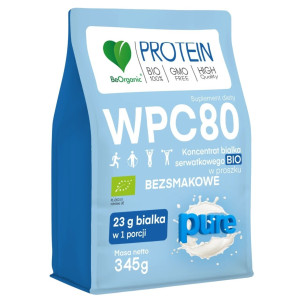 BeOrganic Białko Serwatkowe WPC 80 Pure BIO - 345 g