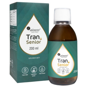 Aliness Tran olej z dorsza SENIOR + D3 4000 IU - 200 ml