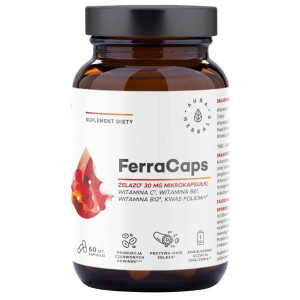 Aura Herbals FerraCaps Żelazo 30 mg - 60 kapsułek