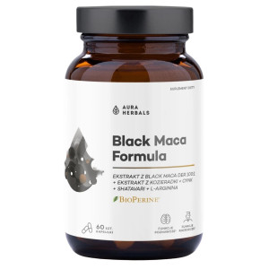 Aura Herbals Black Maca Formula - 60 kapsułek