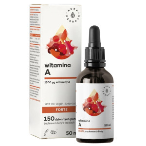 Aura Herbals Witamina A FORTE MCT krople - 50 ml