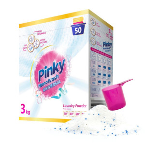 Pinky NanoWash Universal Proszek do prania tkanin bialych i jasnych - 3 kg