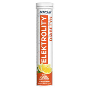 Activlab Elektrolity dla diabetyków, cytryna - 20 tabletek musujących