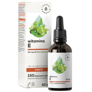 Aura Herbals Witamina E 200 IU Forte MCT Krople - 50 ml