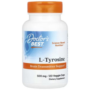 Doctor's Best L-Tyrozyna 500 mg - 120 kapsułek
