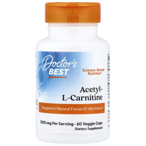Doctor's Best L-Karnityna Fumaran z karnitynami Biosint 1000 mg - 60 kapsułek