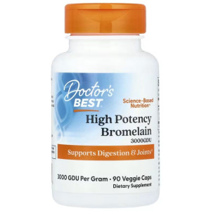 Doctor's Best Bromelaina 3000 GDU 500 mg - 90 kapsułek
