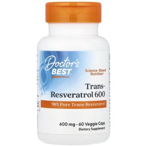 Doctor's Best Trans-Resveratrol 600 mg - 60 kapsułek