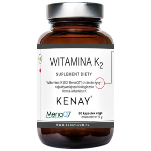 Kenay Witamina K2 Mena Q7 z ciecierzycy - 60 kapsułek