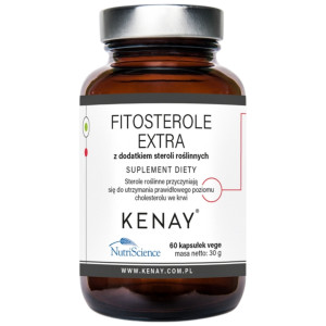 Kenay Fitosterole Extra z dodatkiem steroli roślinnych - 60 kapsułek