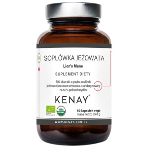 Kenay Soplówka jeżowata Lion's Mane - 60 kapsułek