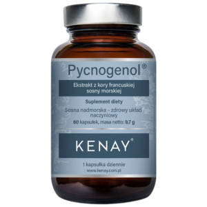 Kenay Pycnogenol® Ekstrakt z kory francuskiej sosny morskiej - 60 kapsułek
