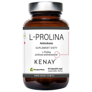 Kenay L-Prolina Aminokwas 520 mg - 60 kapsułek