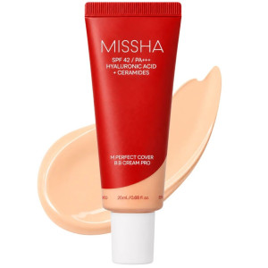 Missha Perfect Cover BB Cream PRO Krem BB - 20 ml : Odcień - 21 light beige