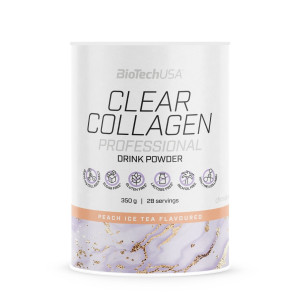 BioTechUSA Clear Collagen Professional, Napój z kolagenem, brzoskwinia Ice Tea - 350 g