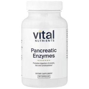 Vital Nutrients Enzymy trzustkowe - 90 kapsułek