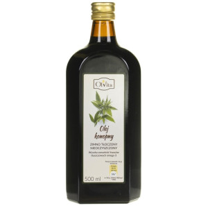 Olvita Olej konopny zimnotłoczony - 500 ml