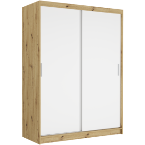 Szafa przesuwna Rivano III 150 cm artisan 2-drzwi białe