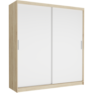 Szafa przesuwna Tivaro VI 203 cm sonoma 2-drzwi białe