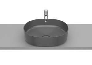 Roca Inspira Round umywalka nablatowa 50x37 cm onyx