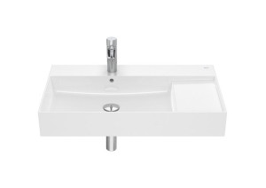 Roca Inspira Umywalka ścienna 80x49 cm FINECERAMIC biała