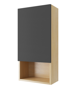PROMOCJA Excellent Tuto Szafka wisząca lewa 40x80 cm szary/dąb