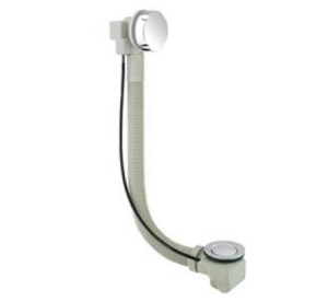 Vicario Przelew wannowy z syfonem dł 55 cm czarny mat