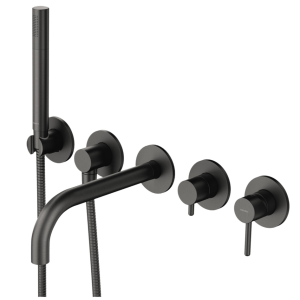 Omnires Y Bateria wannowa 5-otworowa podtynkowa grafit