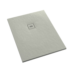 Schedline Brodzik kompozytowy Stabilsound Plus Protos Cement Stone 80x180x4 cm, prostokątny