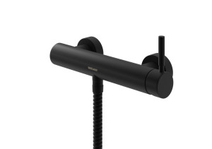 Kohlman Roxin Black bateria natryskowa ścienna 2-otworowa czarna