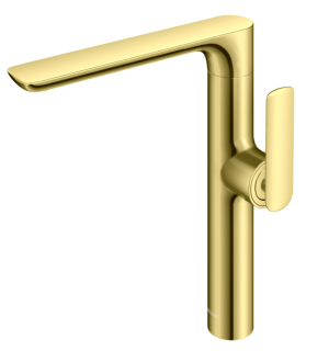 PROMOCJA Kohlman Experience GOLD Bateria umywalkowa wysoka wylewka
obrotowa złota | QB175EGD