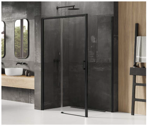 New Trendy Prime Black Kabina prysznicowa 100x100 cm lewa