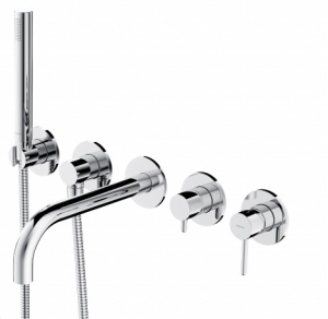 OMNIRES Y Bateria wannowa 5-otworowa podtynkowa, chrom
