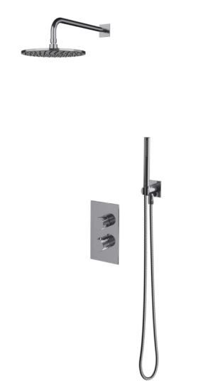 Omnires CONTOUR System prysznicowy podtynkowy termostatyczny chrom