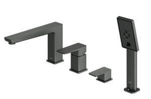 Omnires PARMA bateria wannowa 4-otworowa grafit
