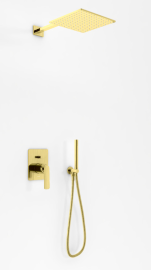 PROMOCJA Kohlman Experience Gold Zestaw natryskowy podtynkowy
deszczownia 25x25 cm złoto szczotkowane | QW210EGDBQ25