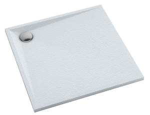 Schedline Libra Brodzik kompozytowy 80x80 cm biały kamień