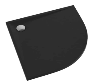 Schedline Libra Brodzik kompozytowy półokrągły 90x90 cm czarny kamień