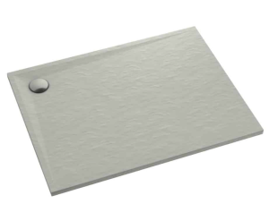 Schedline Libra Brodzik kompozytowy prostokątny 80x120 cm cementowy kamień