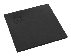 Schedline Protos Black Stone Brodzik kwadratowy 80x80 cm czarny kamień