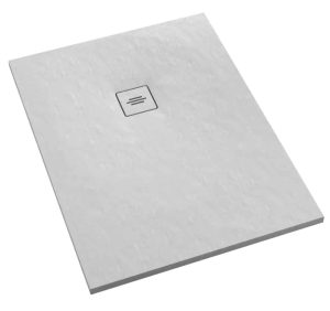 Schedline Protos White Stone Brodzik prostokątny 70x120 cm biały kamień
