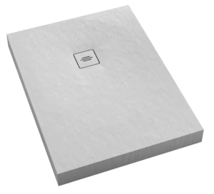 Schedline NonLimits White Stone Brodzik akrylowy 80x160 cm biały kamień
