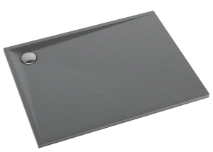 Schedline Libra Anthracite Stone Brodzik kompozytowy prostokątny 80x140 cm antracytowy kamień