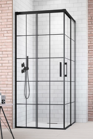 PROMOCJA Radaway Idea Black KDD Factory Kabina kwadratowa 90Lx90R profil czarny