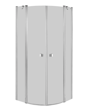 Roca Capital Kabina prysznicowa półokrągła 90x90 cm profile aluminiowe